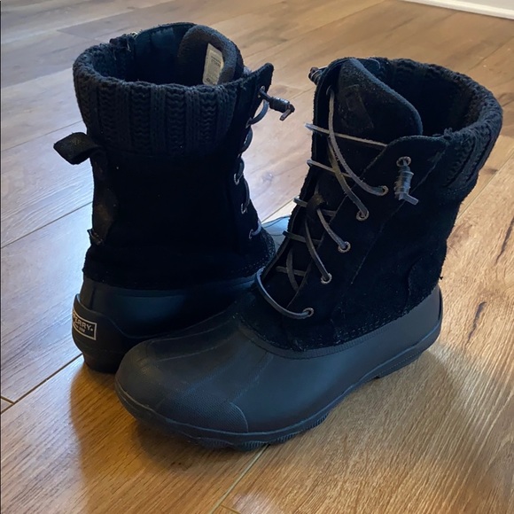 sperry syren gulf duck boot black